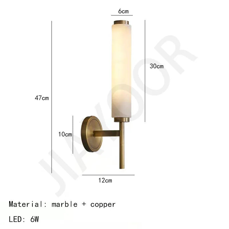 LED Interior Wall Lights Sconces Copper Room Decoration Wall Night Lamp Indoor Fixture Bedroom Home Dining Table Light Lustre
