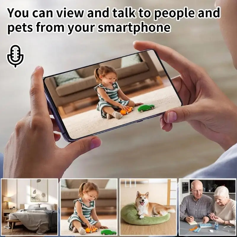 Indoor Security WiFi Camera 1080P CCTV Camera for Home/Baby/Pet Baby Monitor Motion Detection APP Control For Home