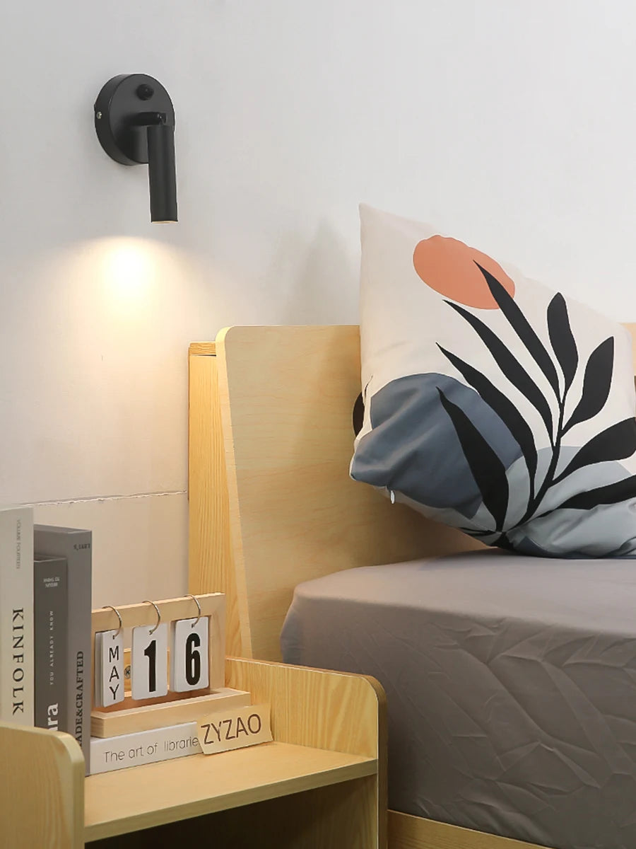 Modern Wall Lamps Folding with Switch LED Reading Spot Light for Home Study Wall Lights Bedroom Bedside Living Room Decor Light