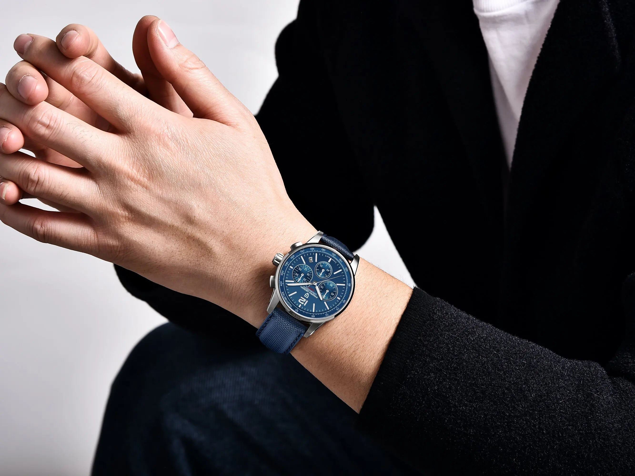 PAGANI DESIGN Men Quartz Watch Modern Light Simple Fashion Pioneer Stainless Steel Tachymeter Waterproof Calendar Luminous Watch