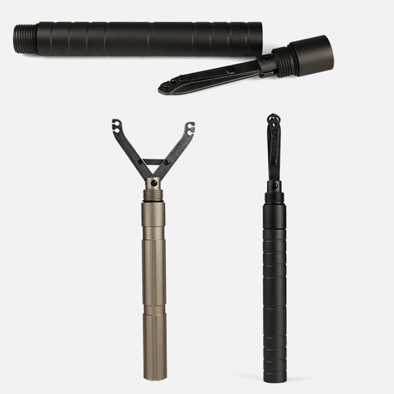 Outdoor Camping Hiking Stick DIY Self Defense Handle Tool Accessory Shovel Extra Extended Handles for Camping Gear