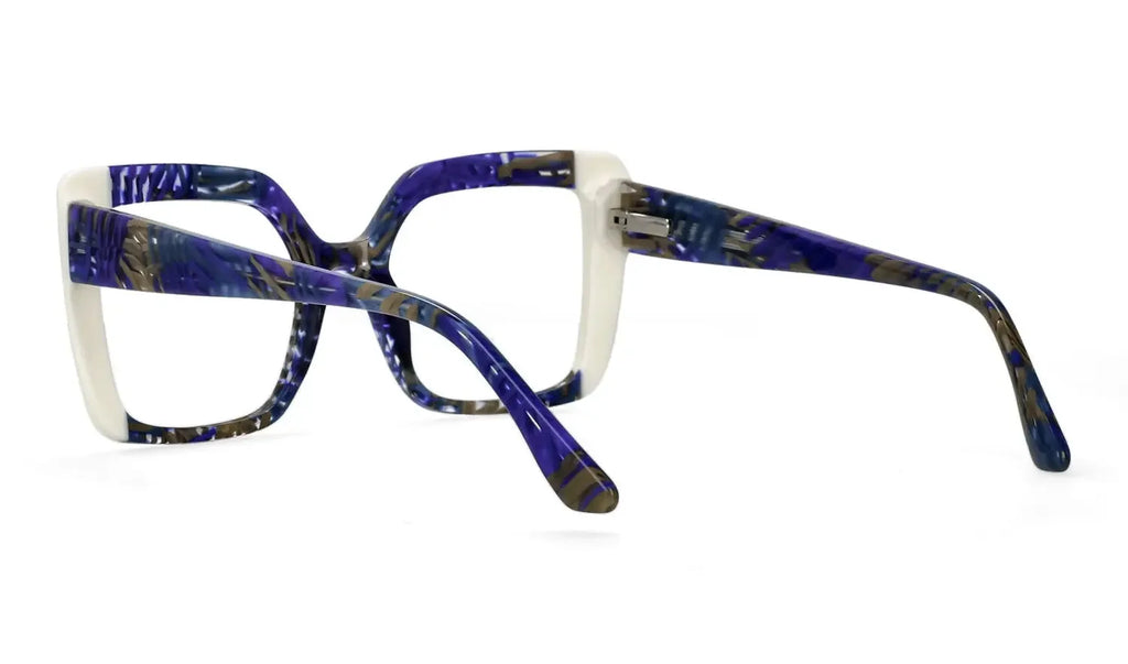 Large Frame Square Acetate Fiber Glasses Optical Reading Glasses Ladies Customization Photochromic Myopia Prescription Glasses