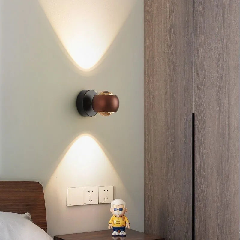 Aluminum Luxury Art Glass Wall Lamp Sconce Living Dining Room Bedroom Corridor Staircase Home Decor Lighting