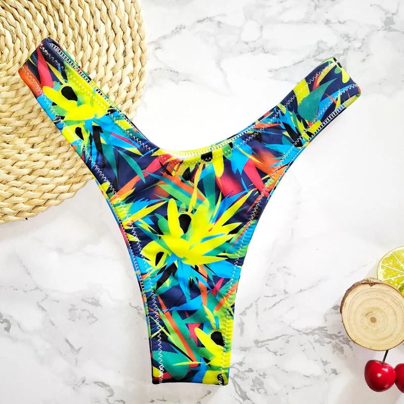 Bikini Brazilian  Beachwear Bikini Bottom Swimwear Bottom Thong Sexy Mini String Swimwear Bikini Swimsuit for Women Biquini