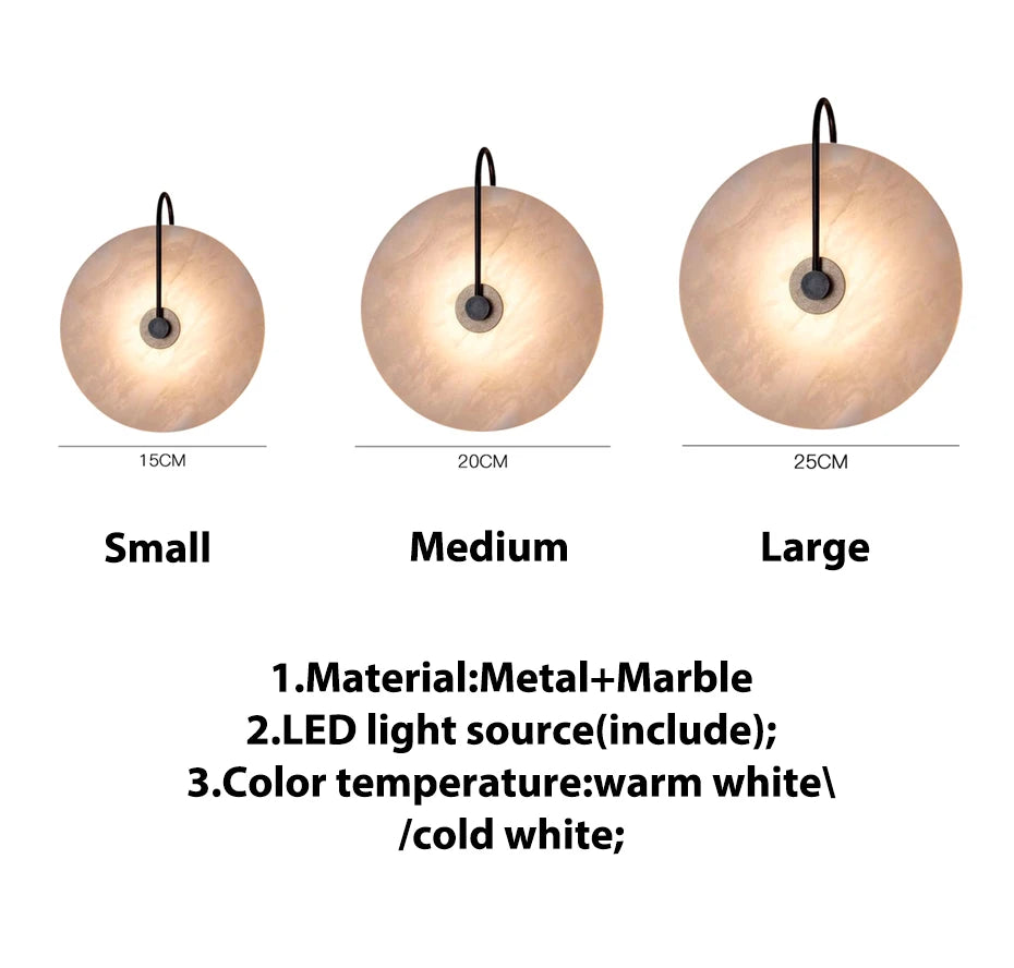 Modern Marble Led Wall Lamps Surface Mounted Led Wall Light Sconces Black Lighting Fixture Decoration Bedroom Foyer Loft Lamps
