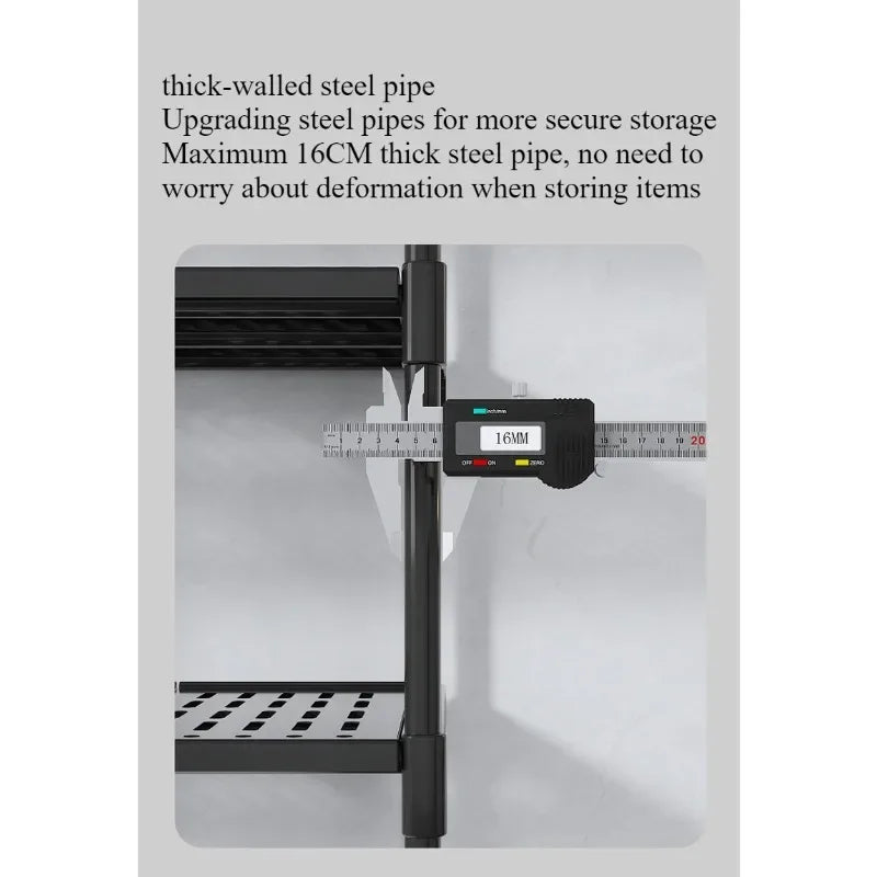 Multifunctional assembly washing machine rack 3-layer floor rack toilet storage rack
