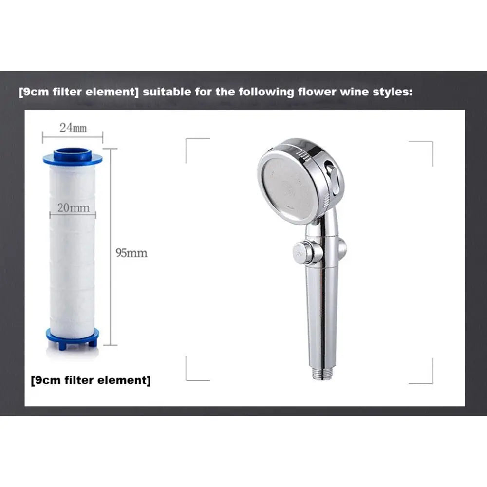5Pcs Shower Head Replacement for Most Hand Held Bath Sprayer PP Cotton Filter Cartridge Water Purification Bathroom Accessory