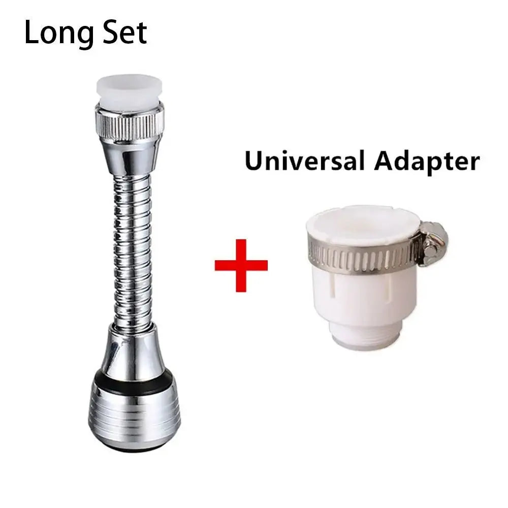 1Set Booster Nozzle Extender 360 Degree Faucet Water Saver Universal Rotating Bubbler Dual Mode Bathroom Kitchen Tools