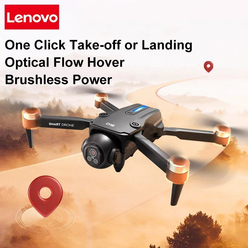 Lenovo D18 Drone 8K Aerial HD Dual-Camera Intelligent Obstacle Avoidance Brushless Power 5G WIFI Screen Remote Control GPS Drone