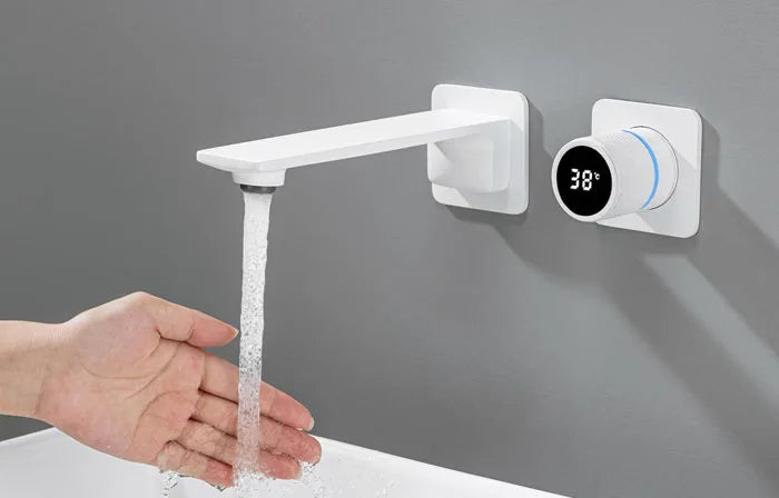 Brass Basin Faucet Basin Sink Faucet Bathroom Faucet Washbasin Faucet Torneira Faucet For Washing Wall Mount Digital Display
