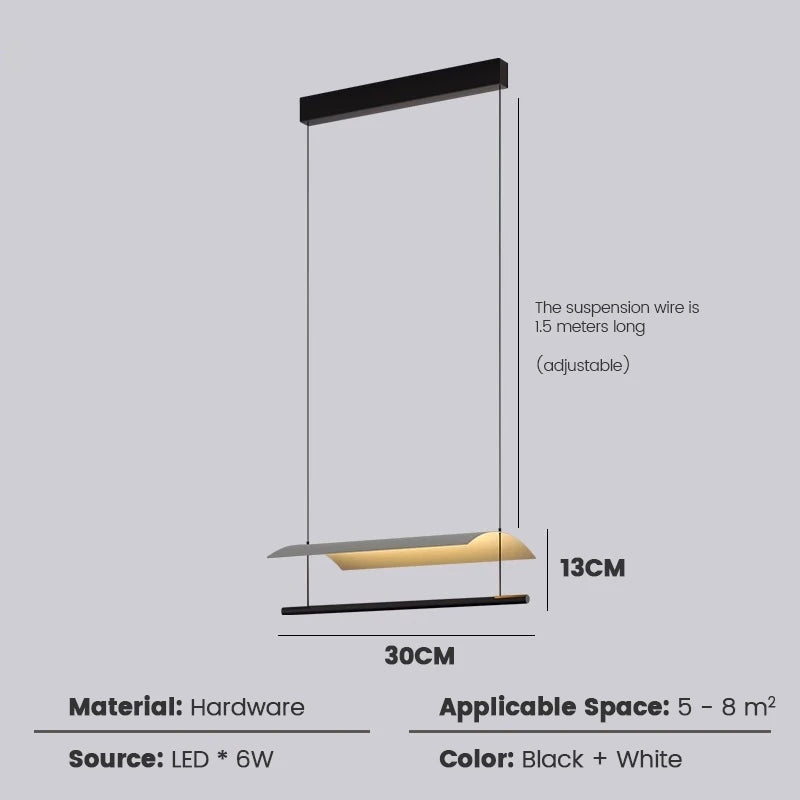 Modern Salon Lightings Home Decoration Simplicity Long Strip Design Led Lamp Nordic Office Living Room Dining Home Decoration