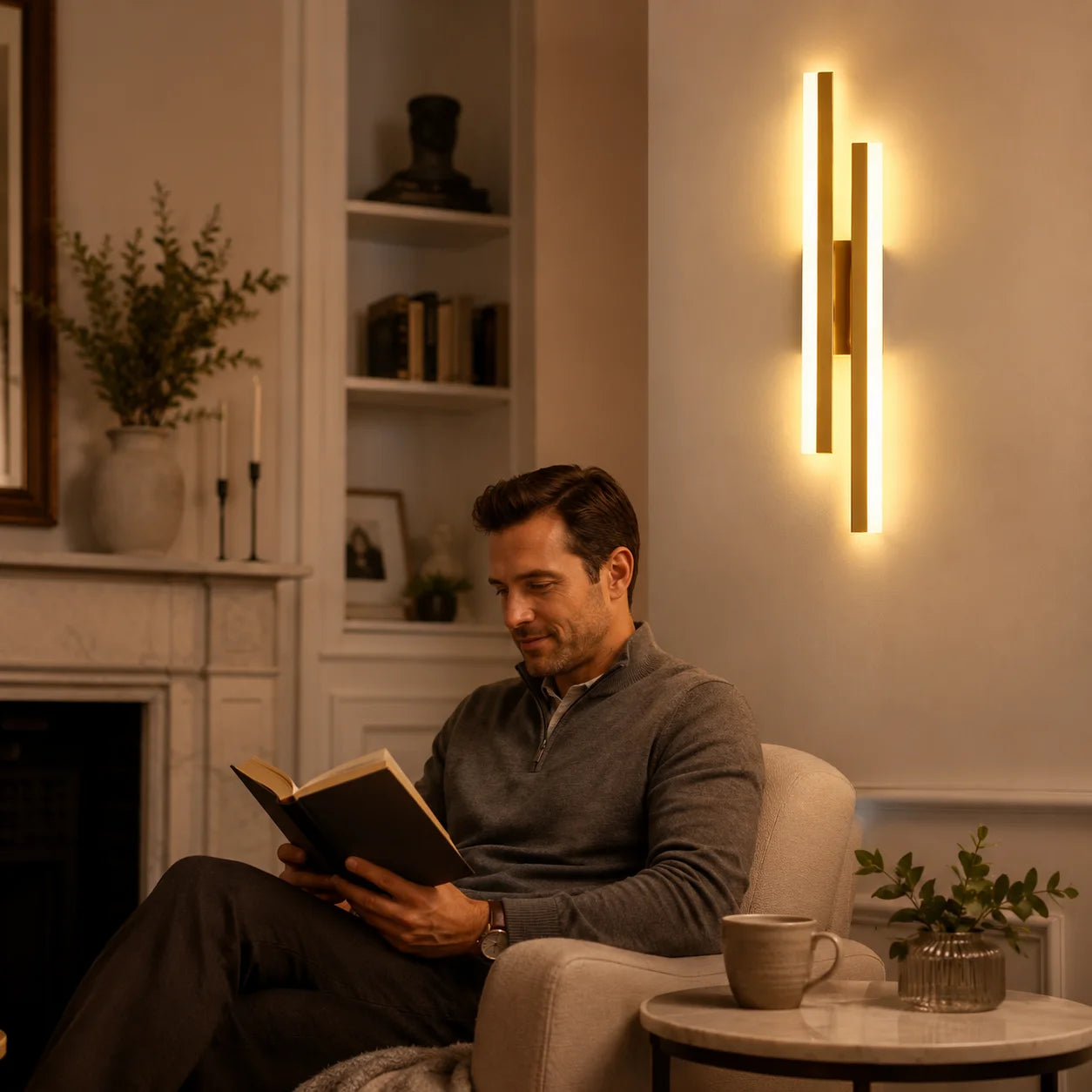 Modern LED wall lights are suitable for bedrooms, living rooms, study rooms, and corridors