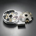 Scooter Variator Clutch Assembly Shockproof Aluminum Alloy Wear Resistant Rollers for Bumpy Road Riding Scooters