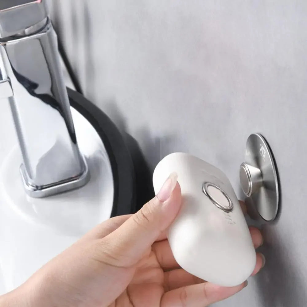 Perforation-free Wall Mounted Magnet Bathroom Magnetic Soap Holder Bathroom Universal Soap Storage Rack Soap Holder supplies