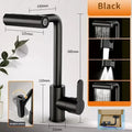 Waterfall Basin Faucets Deck Mounted Kitchen Cold Hot Mixer Tap 4 Modes Sprayer Bathroom Faucet Single Handle Tap Household