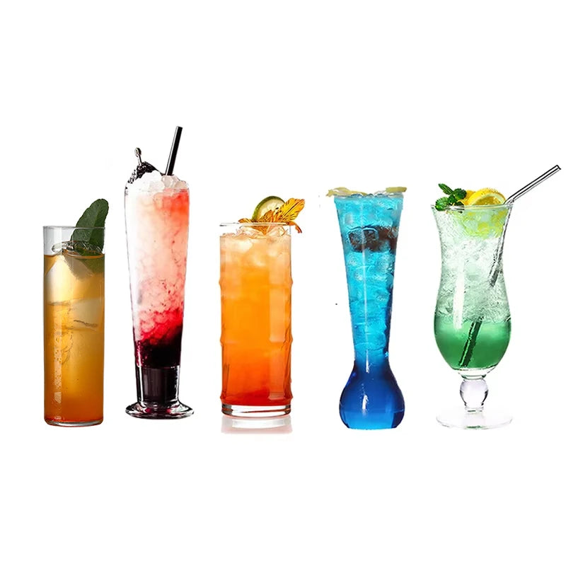 Water Glass Cup, Cocktail Glass,Barware Collins Tumbler Drinking Glasses For Water, Juice, Beer, And Cocktail