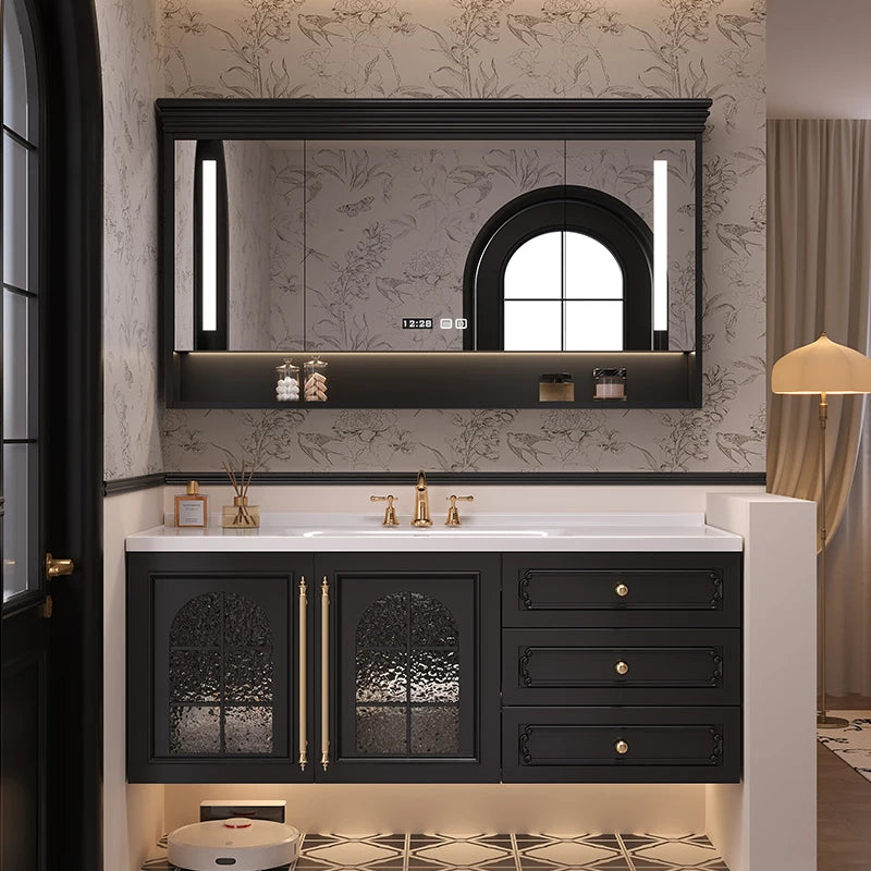 Storage Drawers Bathroom Cabinet Interior Dividers Mirror White Bathroom Cabinet Shelving Modern Badkamer Meubel Accessories