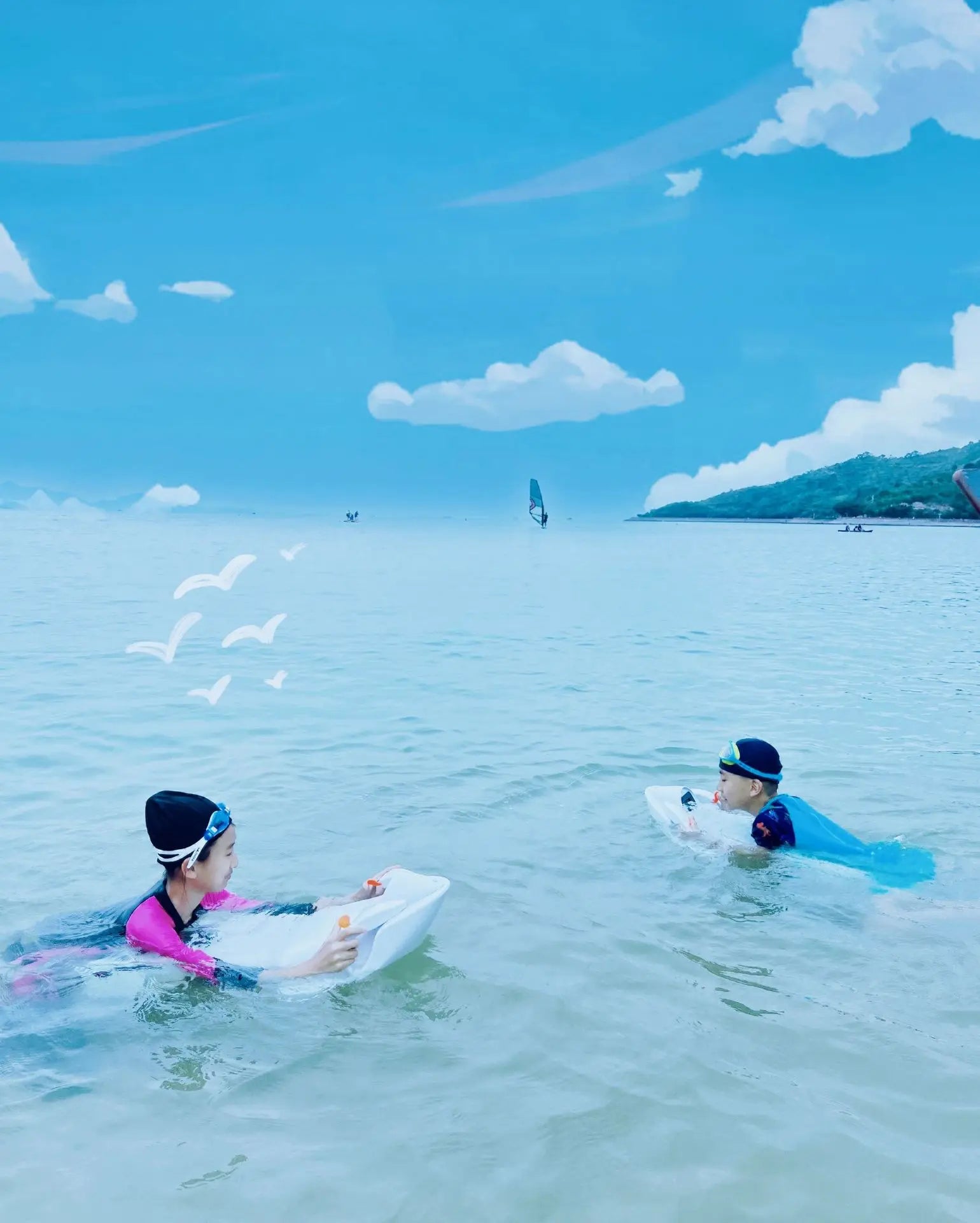 Water Electric Surfboard Swimming Skis Handheld Thruster Powered Surfboard Motorboat Water Sports Supplies