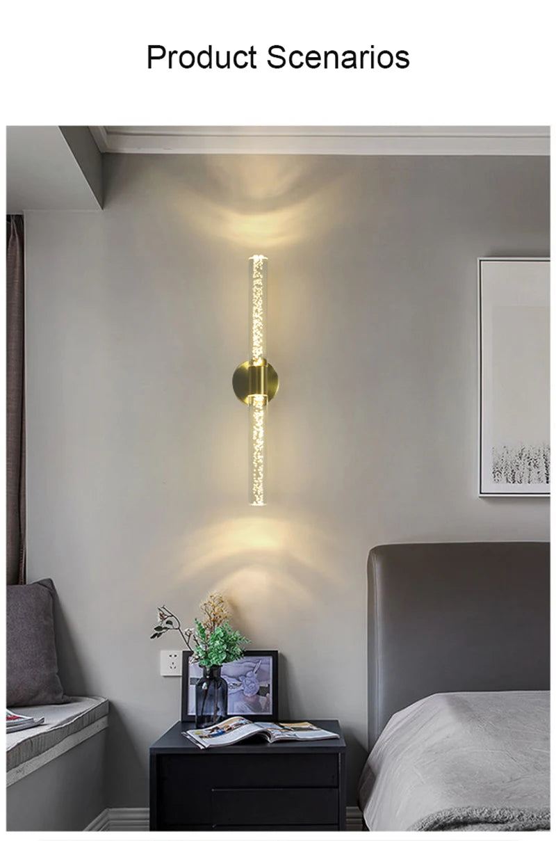 Interior Wall Light Nordic Luxury Wall Lamp Living Room Bedroom Bedside Background Lamp Home Decoration Modern  Led   Wall Light
