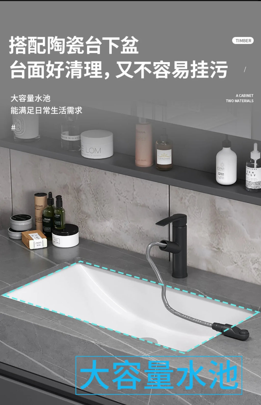 Washbasin Floor Bathroom Cabinets Vintage Drawer Light Toilet Bathroom Cabinets Intelligence Partition Mobiletto Bagno Furniture