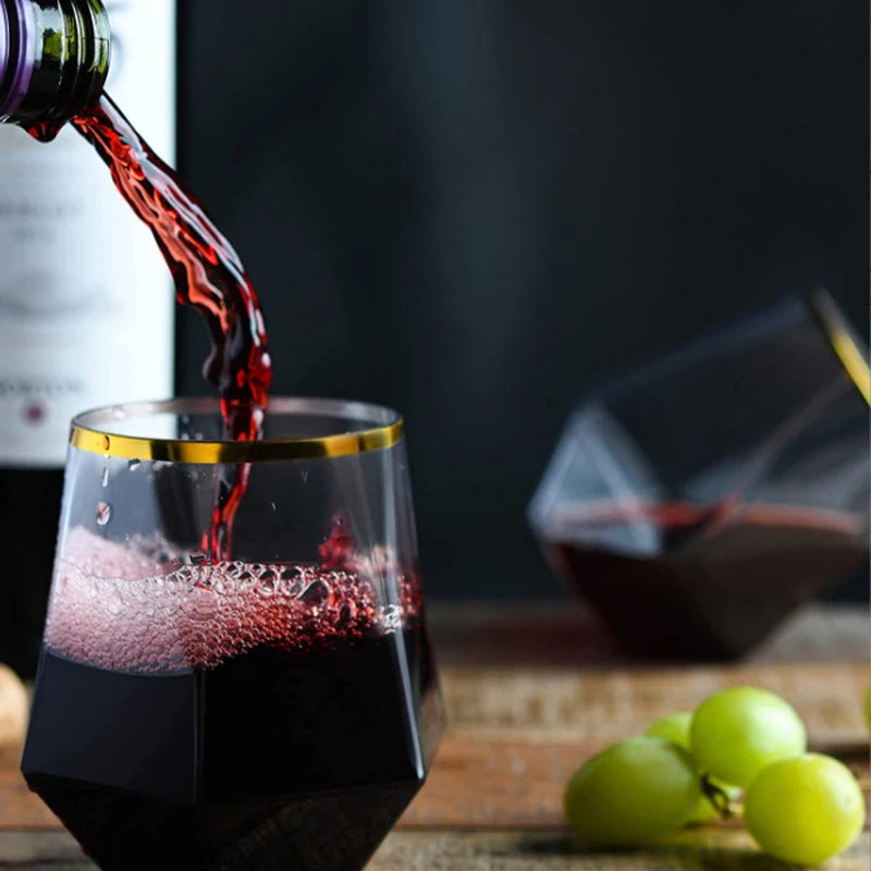 360ml Wedding Wine Glasses Drinkware Transparent Cocktail Glass Party Bar Club Drinking Tools Tea Coffee Mug