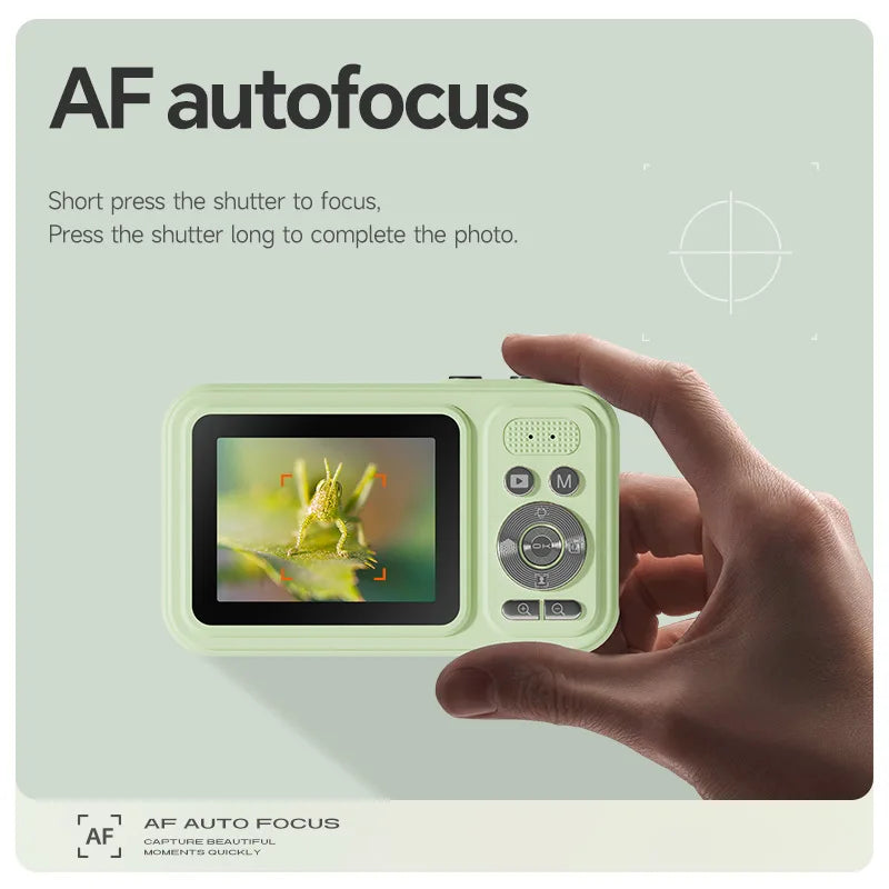 4K Digital Camera Autofocus Vlogging Camera HD 48MP with 2.4" Large Screen Camera for Photography for Kid Students Adult Gift