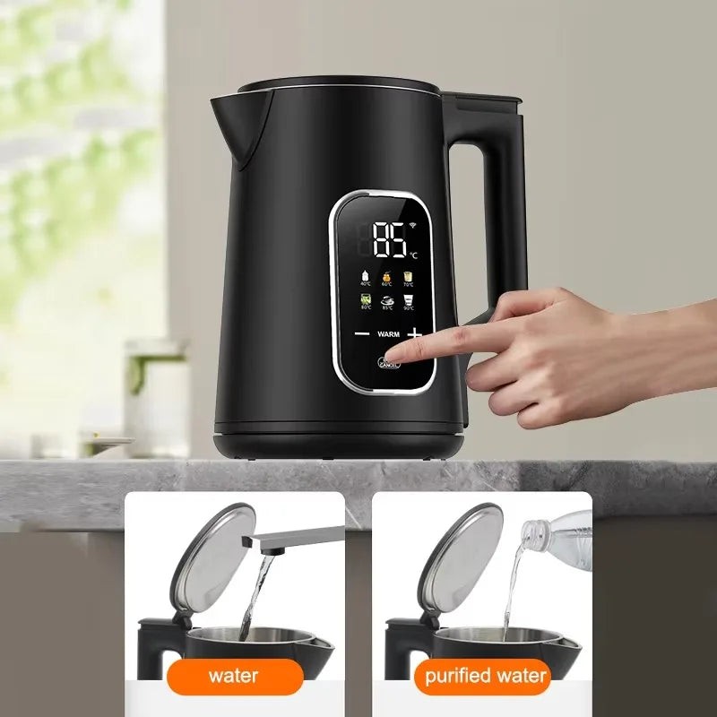 1.7L Stainless Steel Smart Electric Kettle WiFi App Control