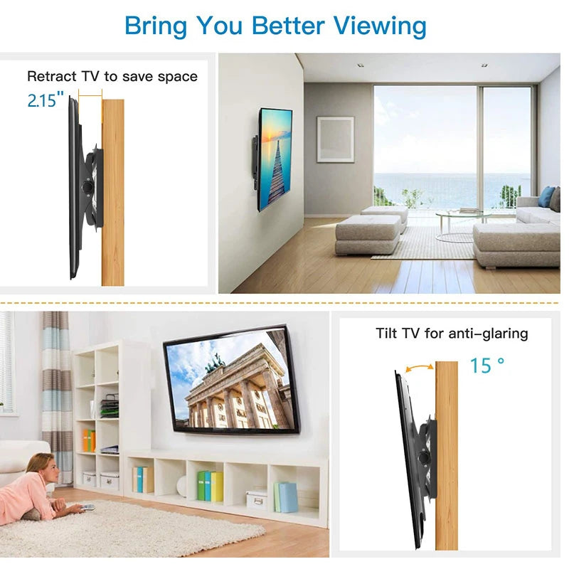 TV Stand TV Rack For 32-65 inch TV Universal TV Wall Mount Bracket Monitor Wall Support PC Screen Bracket Fixed Holder
