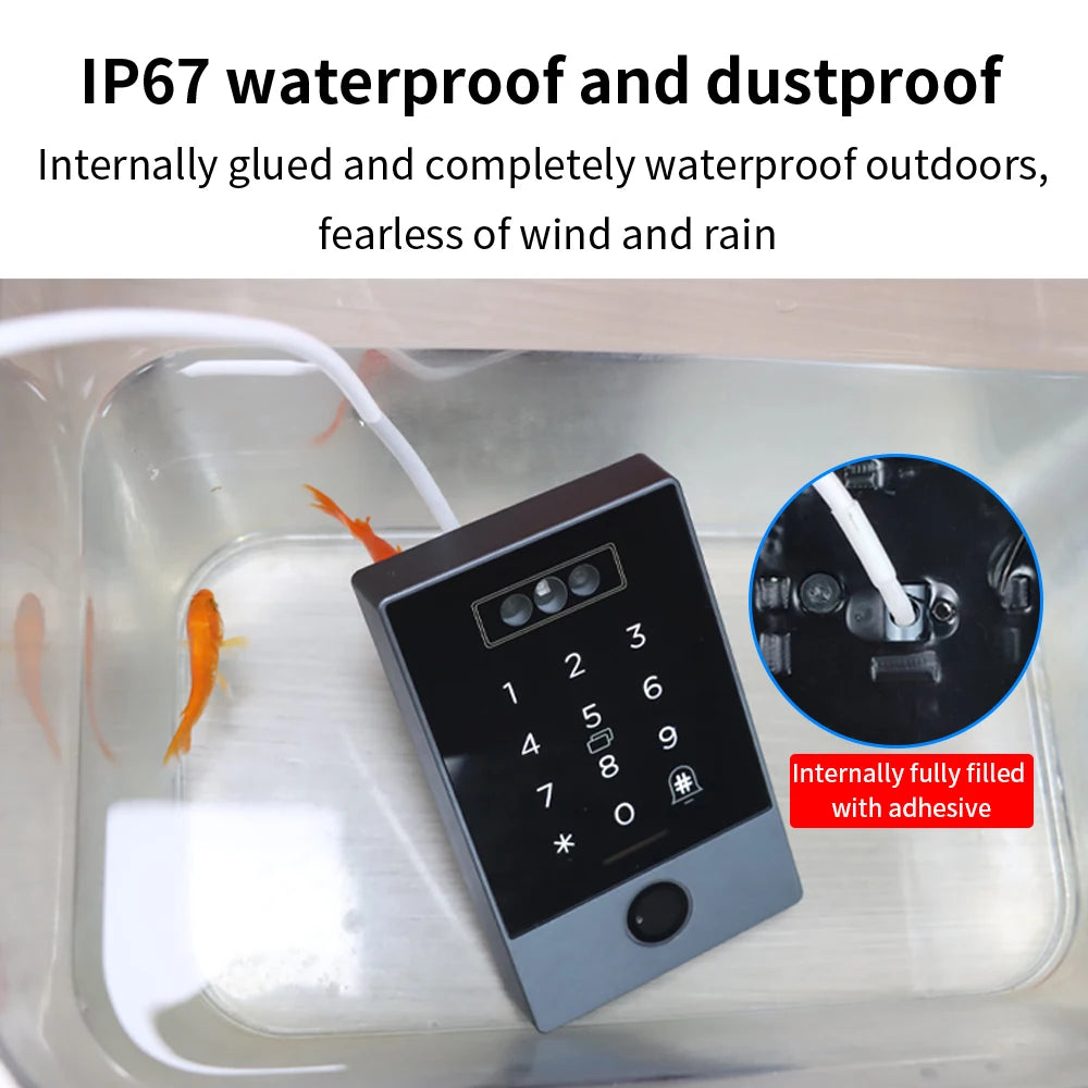 TTLOCK Smart Visual Intercom IP68 Waterproof IC Card Fingerprint WiFi Face Recognition Access Control Machine Home Security