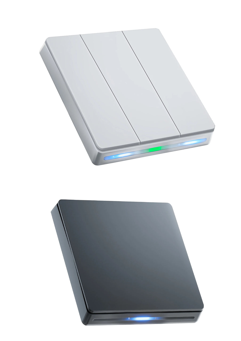 GIRIER ZigBee Wall Switch Tuya Smart Button Light Switches 1/2/3/4 Gang Support Neutral or without Neutral Wire Works with Alexa