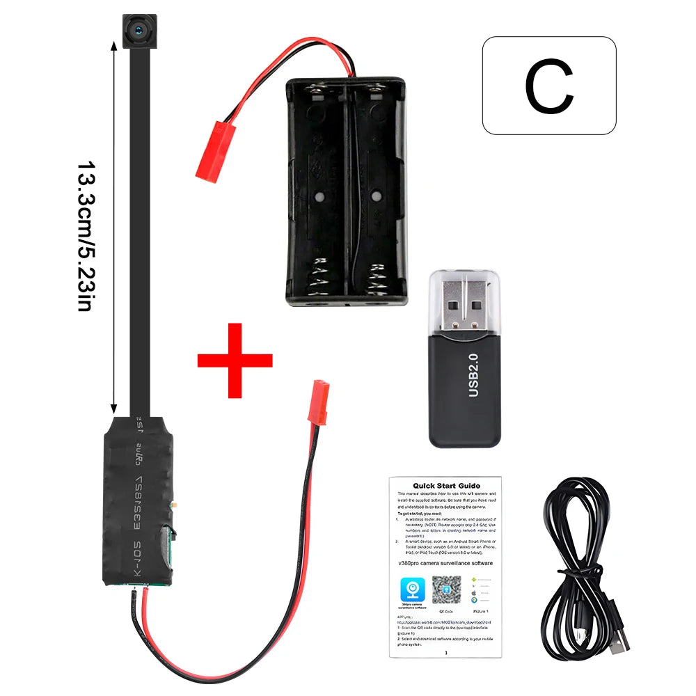 HD 1080P-DIY Module WiFi-Mini Camera Home Security Motion Detection P2P Micro Camcorder Remote Contro Video Recorder Mini IP Cam