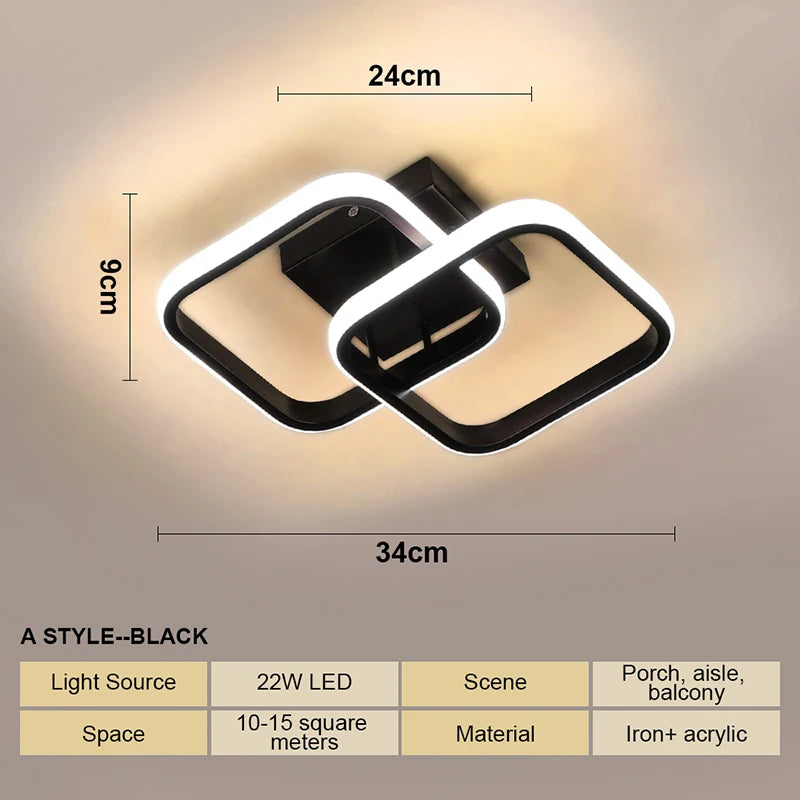 Modern LED Ceiling Lamp For Living Room Stair Aisle Cloakroom Hallway Bedroom Ceiling Light Indoor Home Decor Lighting Fixture