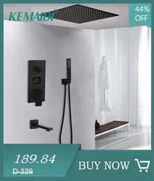 KEMAIDI Shower Panel Tower System with Digital Dispaly 4-Function Shower Systerm Faucet Mixer Rain Massage System with Body Jets