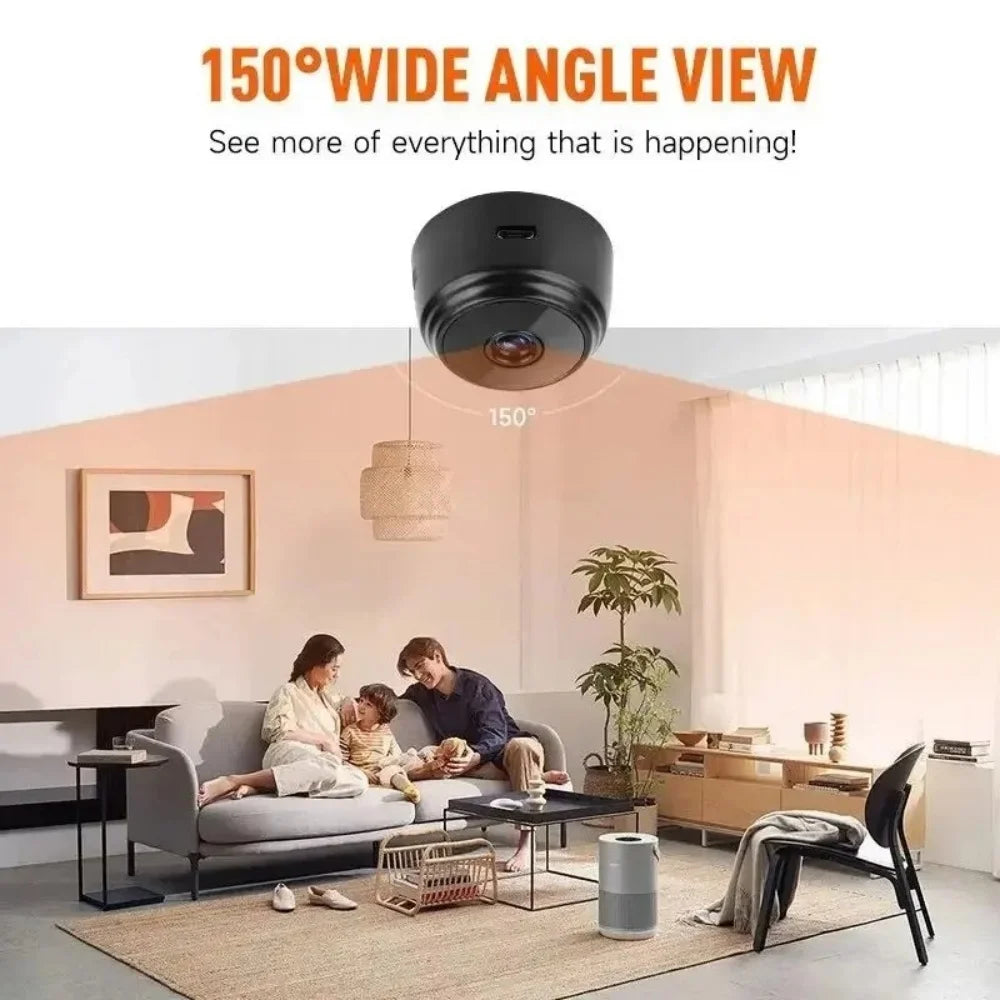 A9 WiFi Security Camera Wireless Surveillance Camcorder Infrared Night Vision Motion Detection Remote Video Monitor Smart Home