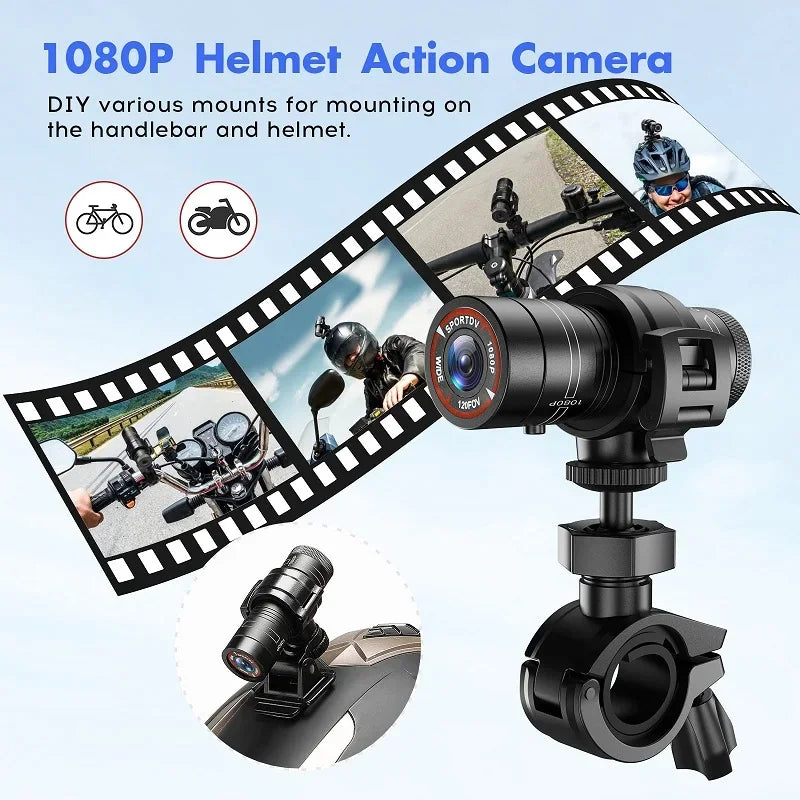 FHD 1080P Outdoor Sports Camera In Helmet Motorcycle Bike Sport Mini Filming Bicycle Action Body Cam And Video Recording