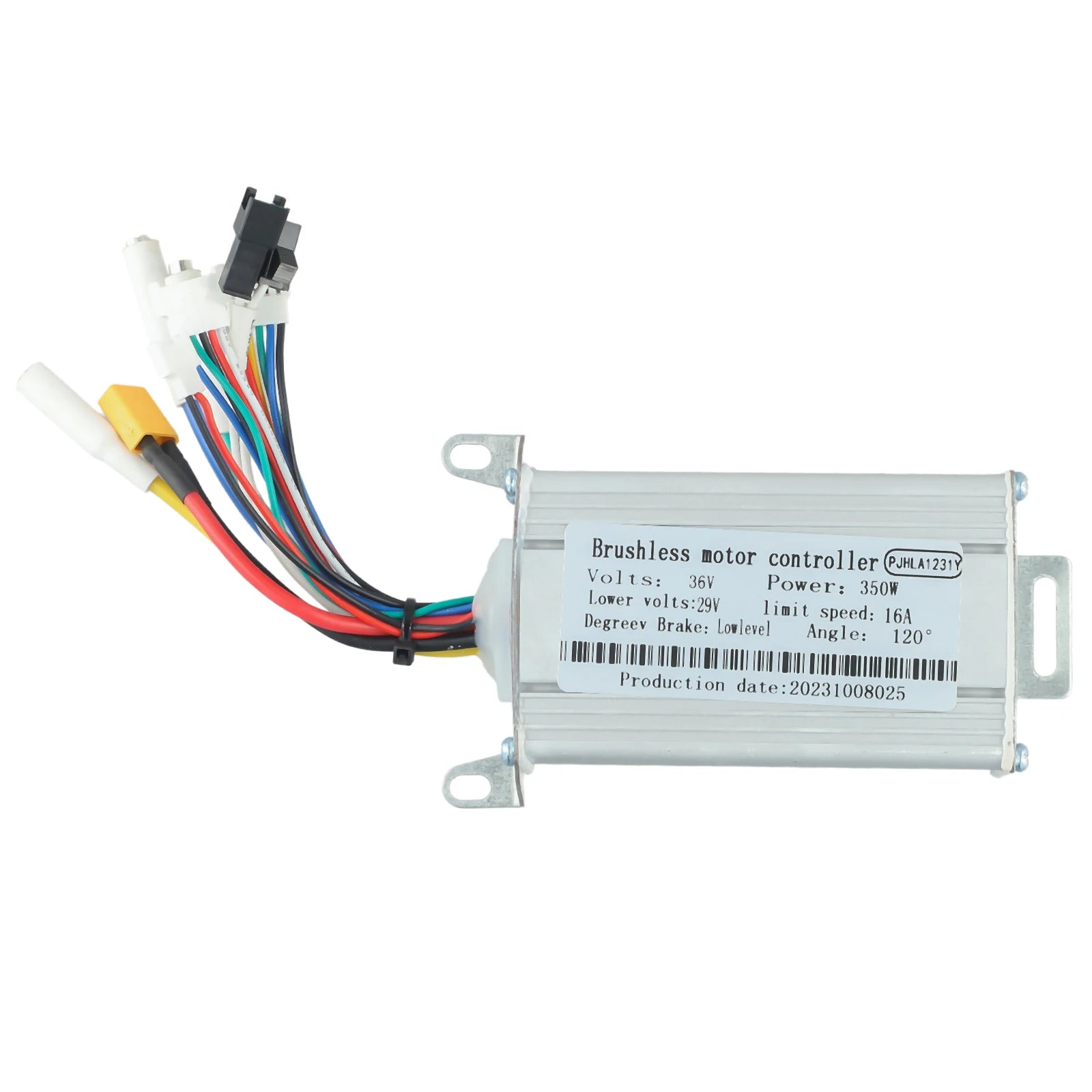 Electric Scooter Motor Controller Kit 36V 350W Accelerator Headlights Taillights Handbrake For E-Scooter Kickscooter Accessories