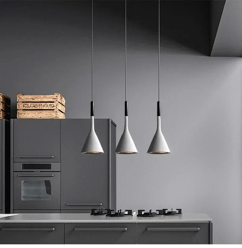 Modern LED pendant light in black and white E27 bedroom table dining room hanging light lampshade home cabinet suitable for