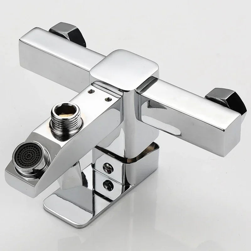 Shower Faucet Wall Mounted Bathroom Bathtub Faucets Shower Set Single Handle Hot and Cold Mixing Valve Tap Shower Accessories