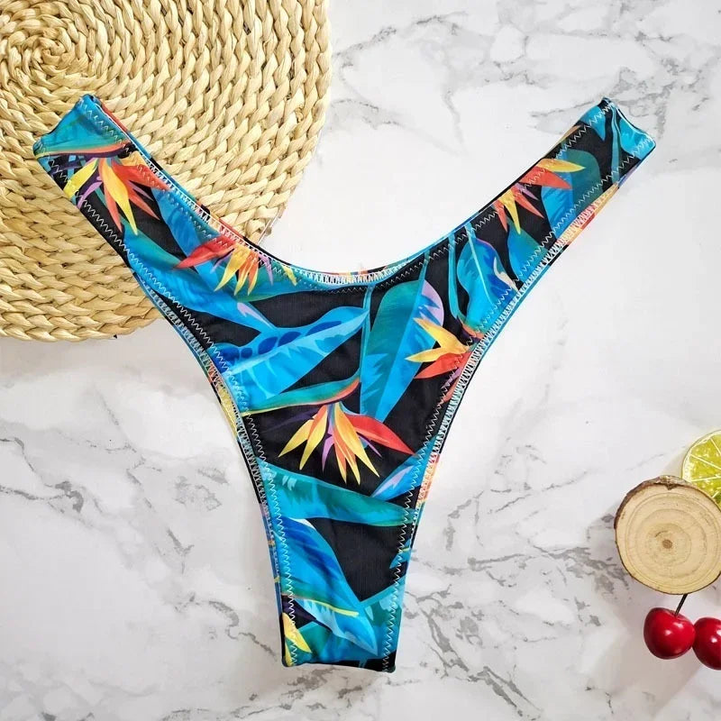 Bikini Brazilian  Beachwear Bikini Bottom Swimwear Bottom Thong Sexy Mini String Swimwear Bikini Swimsuit for Women Biquini