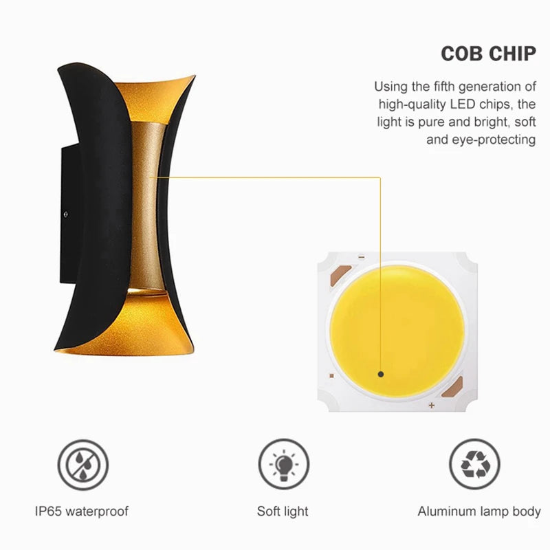 Modern Wall Sconces 10W Wall Lamp, LED Wall Light White Up Down Wall Mount Lights for Living Room Hallway Bedroom Decor