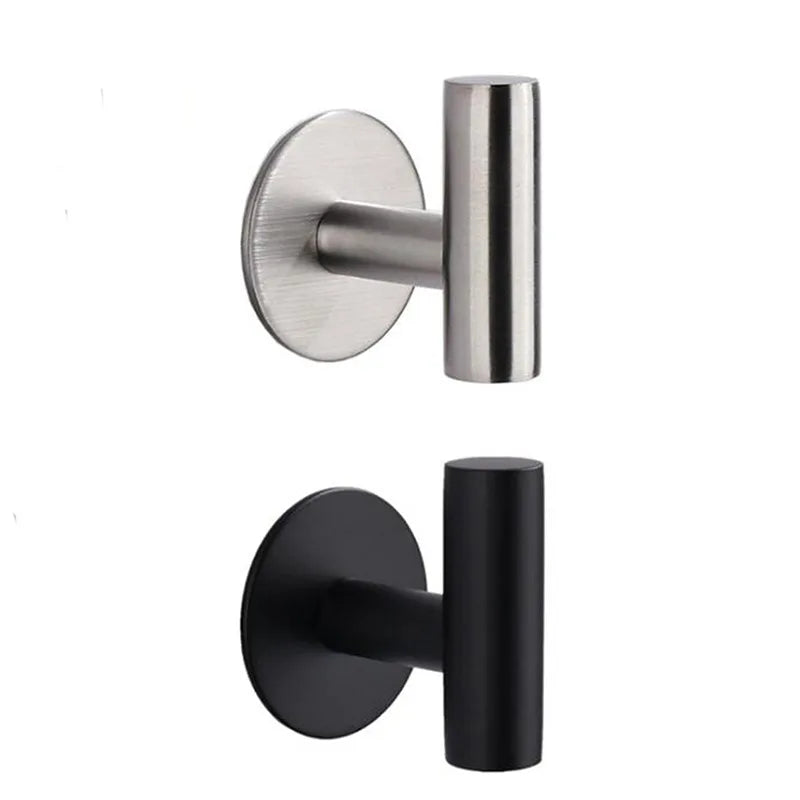 1Pcs Stainless Steel Black Silver Bathroom Hardware Set Towel Rack Toilet Paper Holder Towel Bar Hook Bathroom Accessories