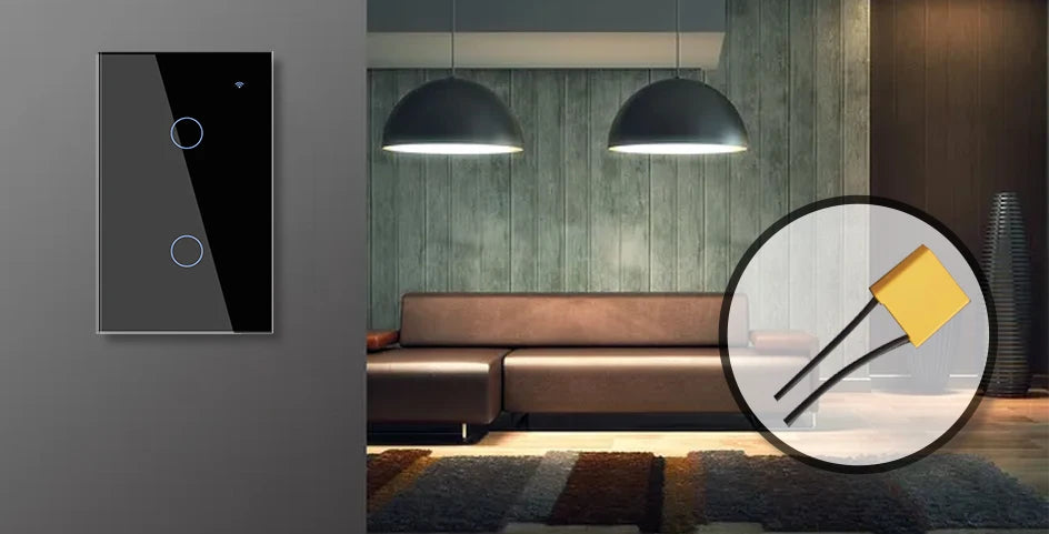 2 3 4 Gang 2 3 Way US Tuya Smart Wall Touch Light Switch for LED with No Neutral WiFi Glass Australia Brazil Android RoHS Alexa