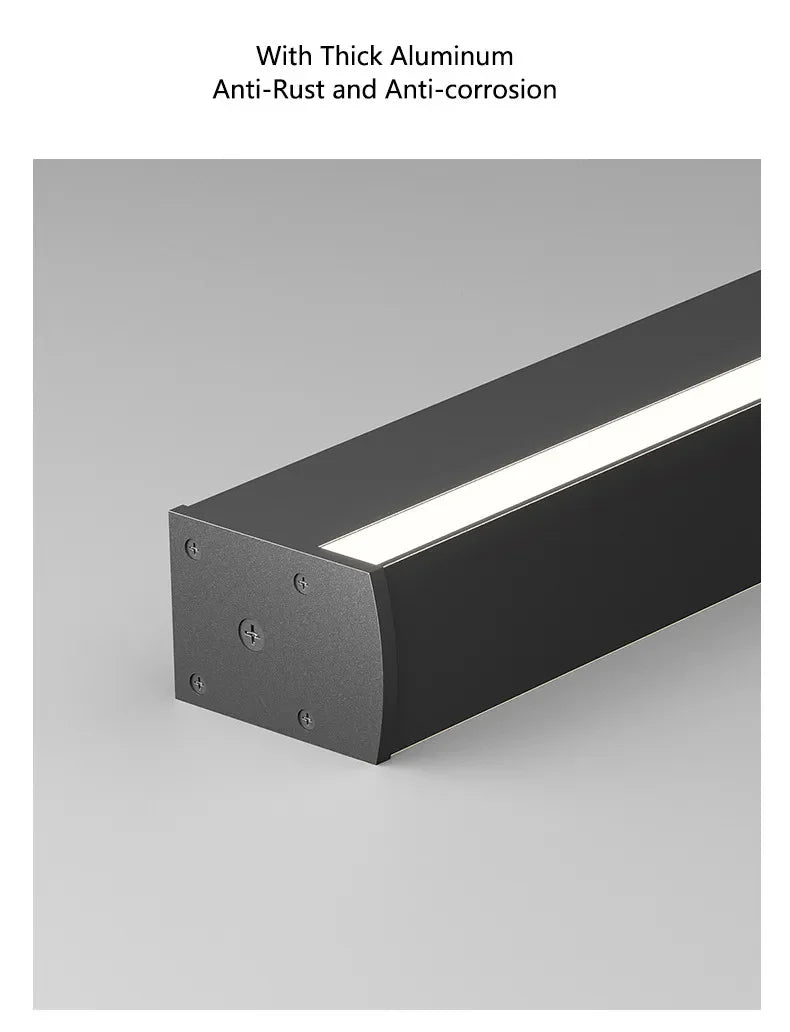 Modern Minimalist LED Wall Lamp Luxury Long Strip Light for Living Room Bedroom Bedside Ceiling Sofa Background Aisle Lighting