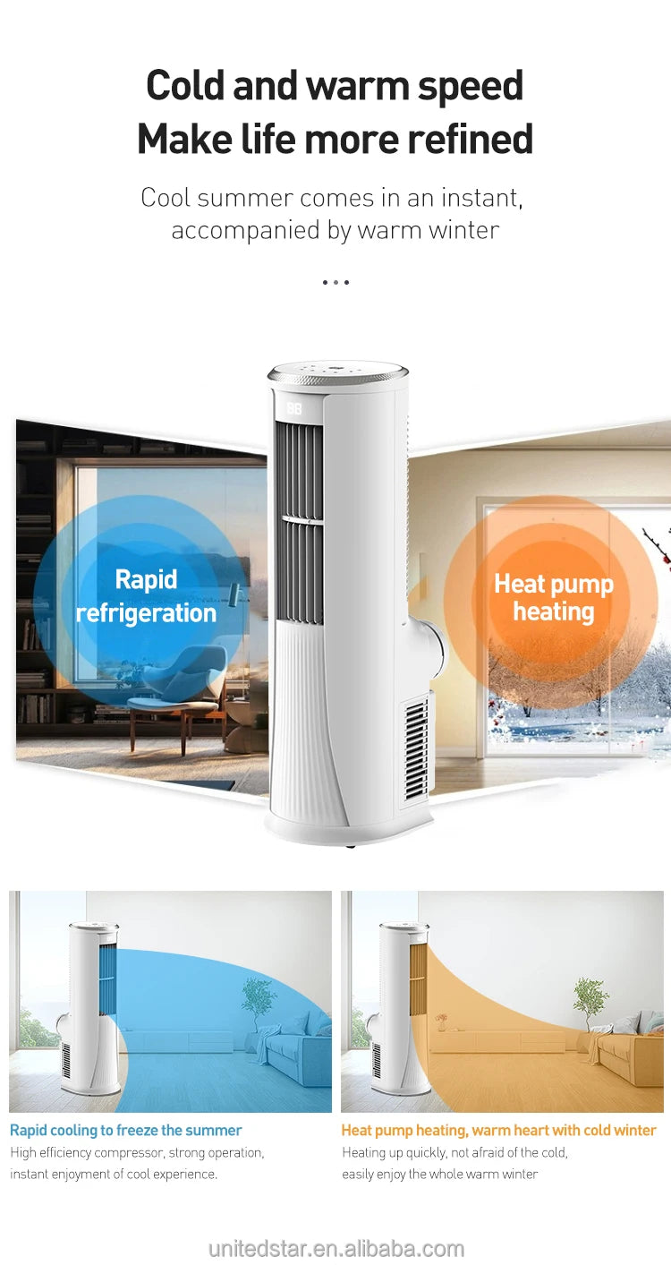 22000BTU Portable Air Conditioner Smart Cooling AC Climatiseur Air Quality Conditioning for Home Use