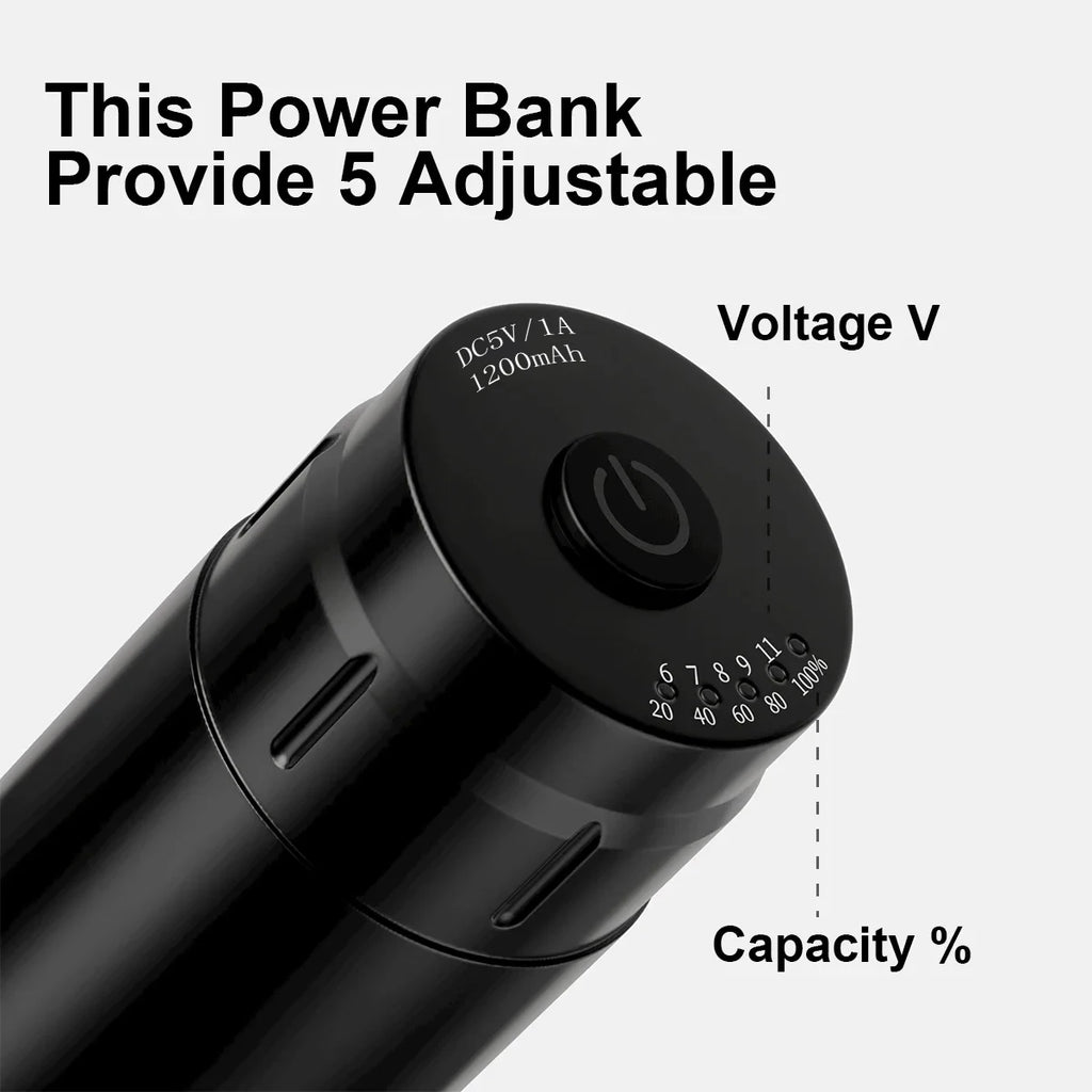 Professional Mini Rocket Tattoo Machine Set Japan Motor Wireless Tattoo Power Supply RCA Interface Rotary Tattoo Pen Kit