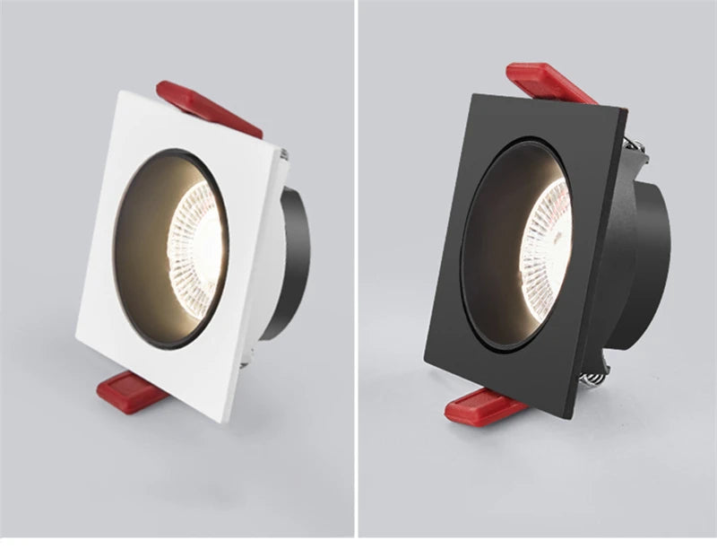 Modern Simple Down Light Embedded Dark Decoration Household Ultra-Thin No Main Light Adjustable Angle LED Anti-Glare Spotlights