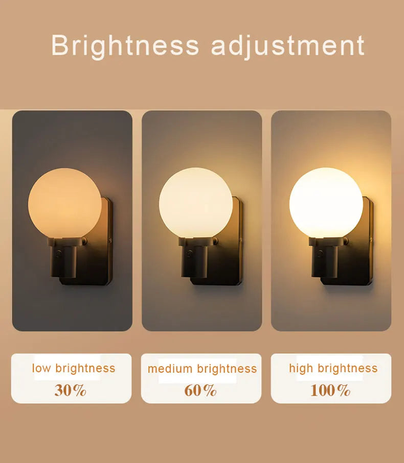 Modern Minimalist Creative Wall Lights for Bedroom Bedside Living Room Balcony Staircase Corridors Home Decoration Lighting