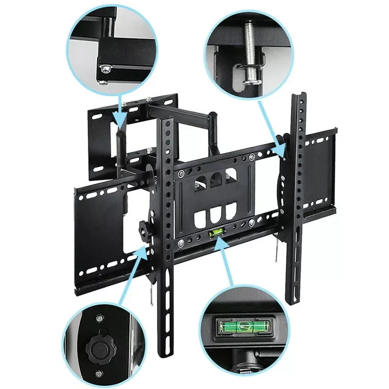 TV Bracket Floating TV Stand for 32-70 Inch TV Rack Wall Hanging Universal Swivel Tilt Horizontal Adjustment TV Bracket