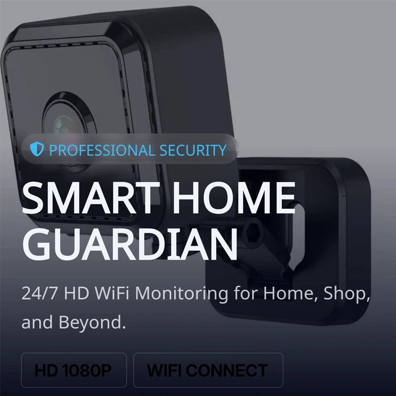 4K HD WiFi Security Camera for Home Mini Smart Indoor IP Surveillance with APP Remote Monitoring Portable Design 2026