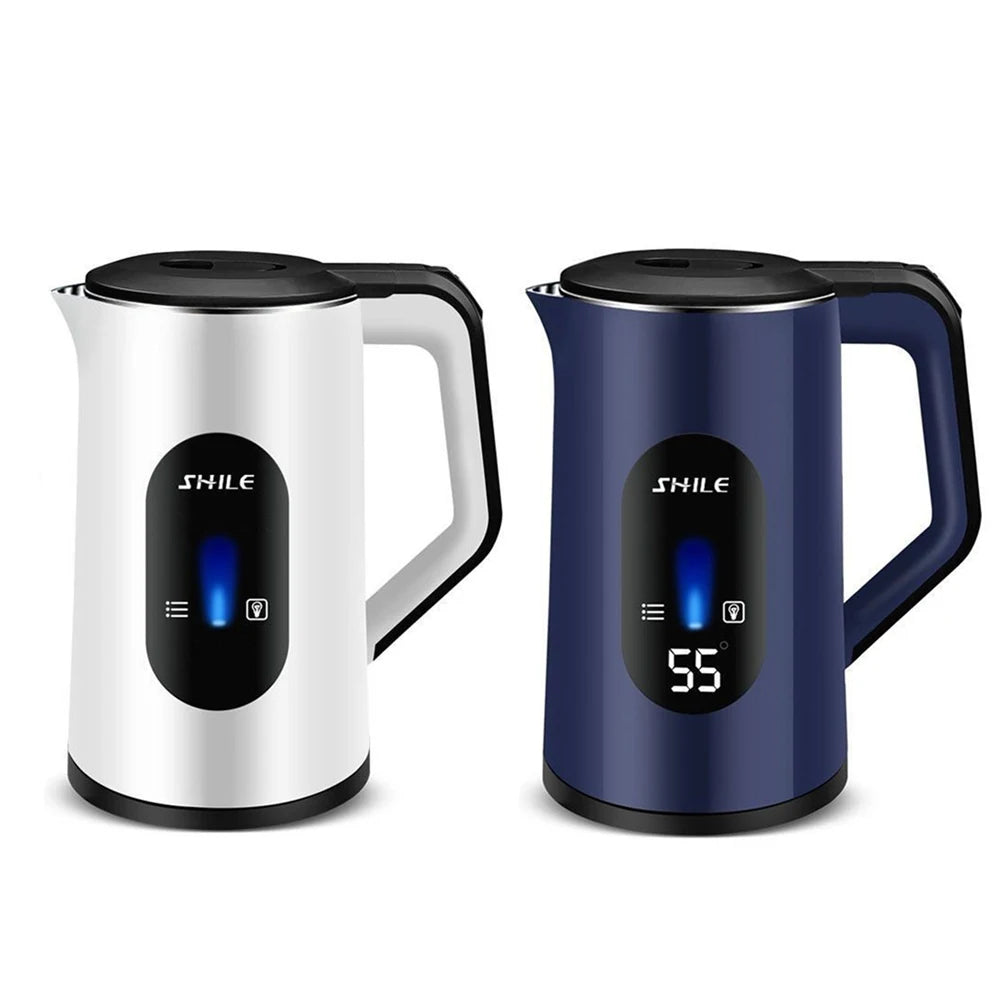 3L Stainless Steel Electric Digital Display Thermal Water Kettle Auto-Shutoff Boil Water Pot 1500W Fast Boil Home Kitchen Tool
